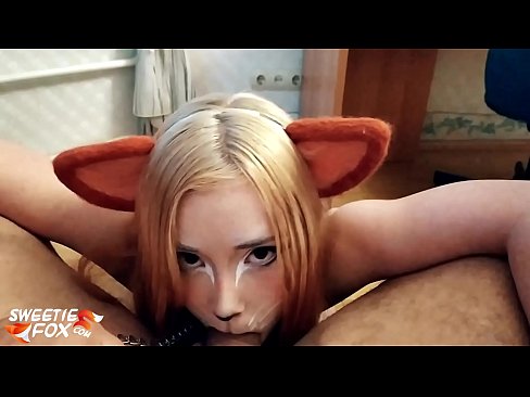 ❤️ Kitsune gbe dick ati pẹlu ni ẹnu rẹ ️❌ Fidio furo ❌️